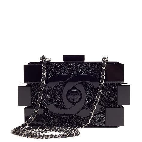 chanel lego bag crystal